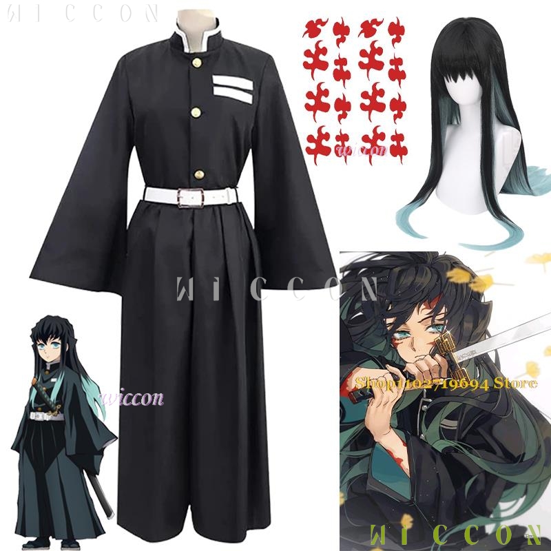 Anime Cosplay Demon Slayer - Tokitou Muichirou Demon Cosplay Slayer Kimetsu