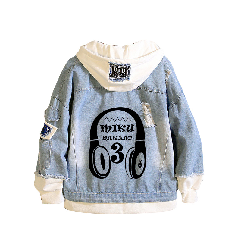 Quintuplets Anime Cosplay - The Quintessential Quintuplets Anime Denim Jacket
