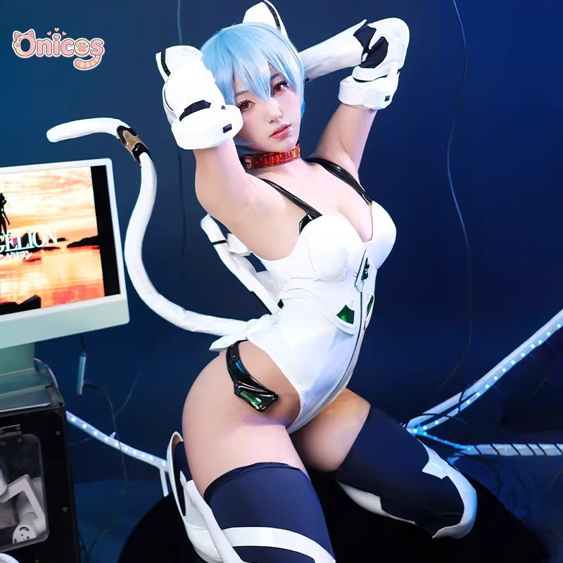 Ayanami Rei Cat Ear Anime Cosp - Anime Cosplay Cat recension och pris