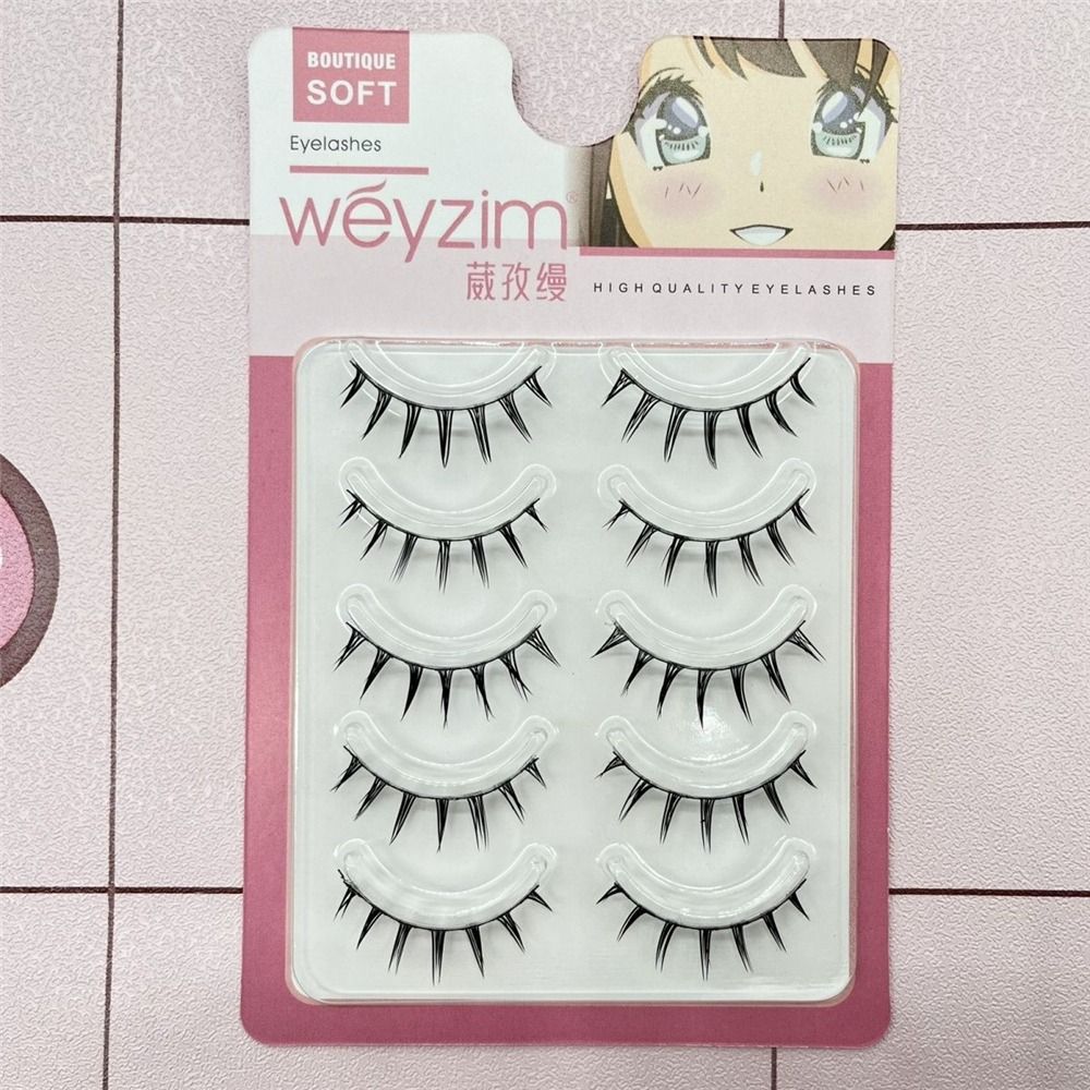 Faux Mink False Eyelashes 5 Pa - Anime Cosplay Makeup recension och pris