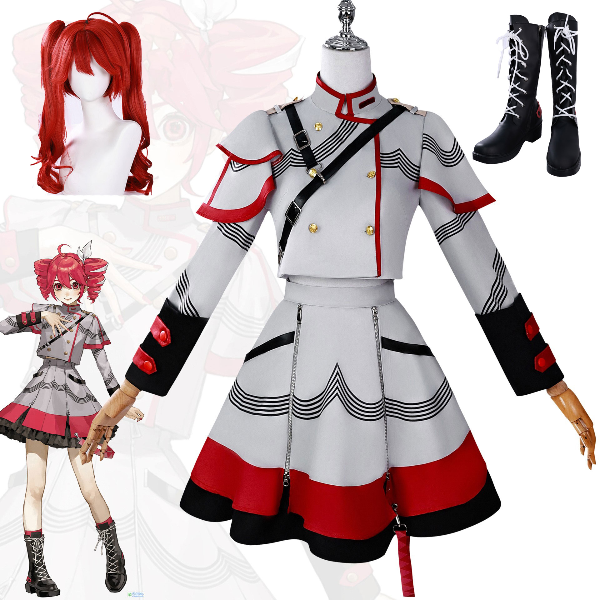 Kasane Teto cosplay costume ad - Anime Cosplay Makeup recension och pris