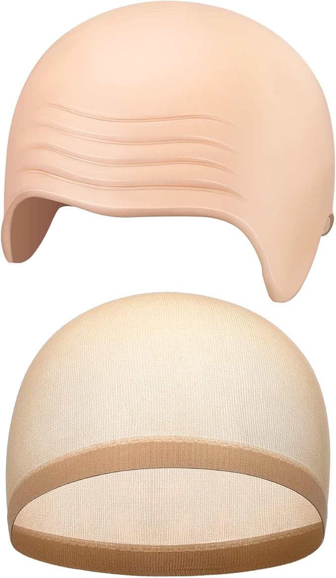 2 Pieces Latex Bald Cap with N - Anime Cosplay Makeup recension och pris