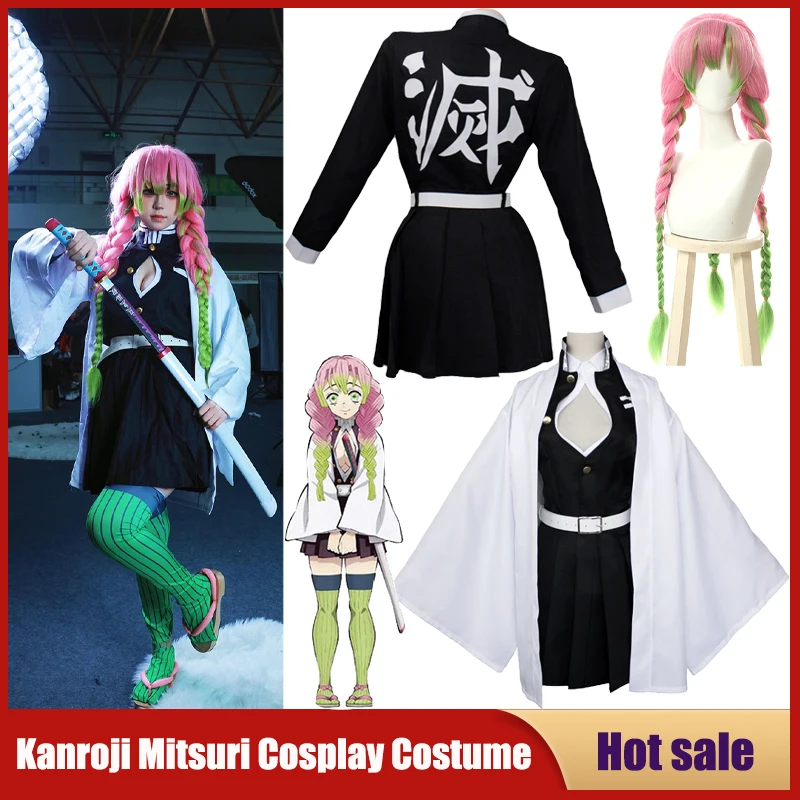 Anime Kanroji Mitsuri Cosplay  - Anime Cosplay Demon Slayer recension och pris
