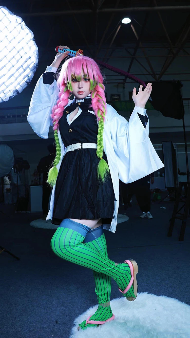 Anime Kanroji Mitsuri Cosplay  - Anime Cosplay Demon Slayer recension och pris