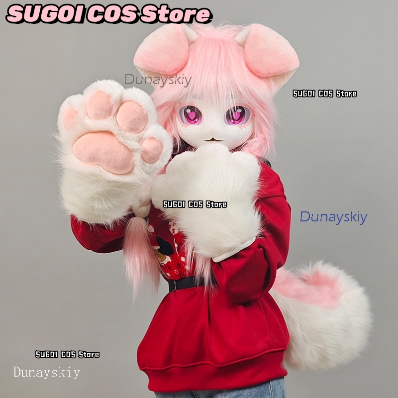 aBcSCS*Fursuit Head Kigurumi C - Anime Cosplay Cat recension och pris