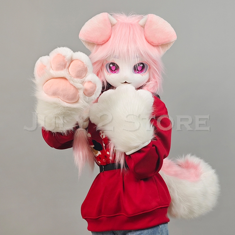 July 2 Store Fursuit Head Kigu - Anime Cosplay Cat recension och pris