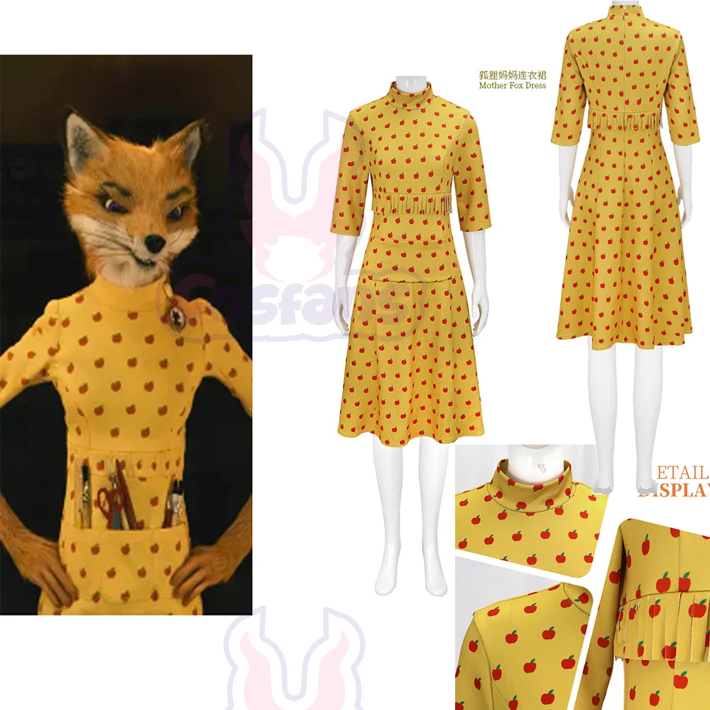 Movie Fantastic Mr Fox Mrs Fox - Queen Anime Cosplay recension och pris